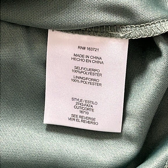 City Vibe Women’s green paisley/floral short sleeve layered mini dress sz M NWT - Picture 8 of 11